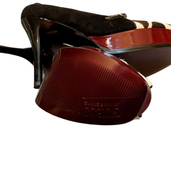 Guess by Narciano Hair on hide print heels 8M - Picture 4 of 5